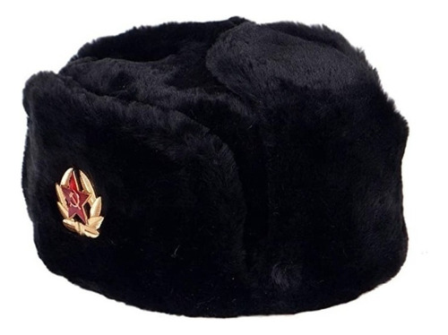 Gorra Rusa Shapka Ushanka (negro, Medical 60) 2pcs