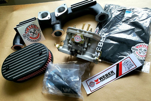 Imagem 6 de 6 de Kit Weber 40 Niquelada Alcool Turbo C10 6 Cil Motor 261