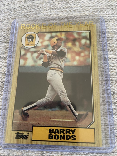 Barry Bonds  Tarjeta De Novato Topps 1987 # 320