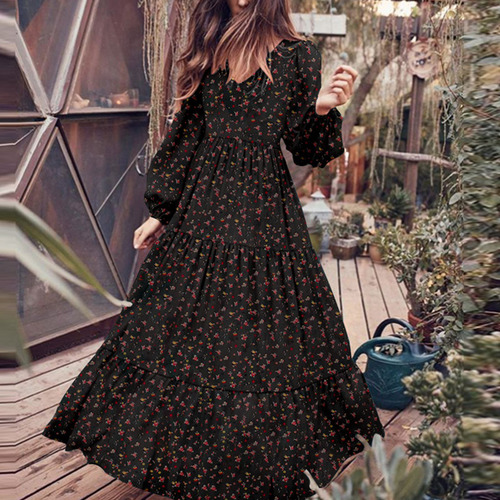 Vestido De Gasa Con Cuello En V Para Mujer Colgante Grande Vestido De Gasa Con Cuello En V Para Mujer Colgante Grande