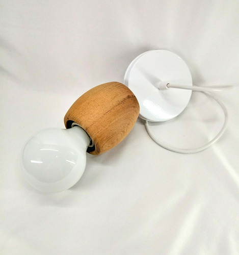 Imagen 4 de 6 de Lampara Colgante Estilo Nordico Escandinava En Madera