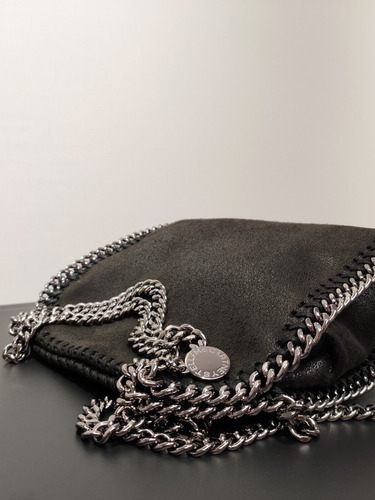 Bandoleras Stella Bag Negras Con Cadena Grande De 25 Cm Para