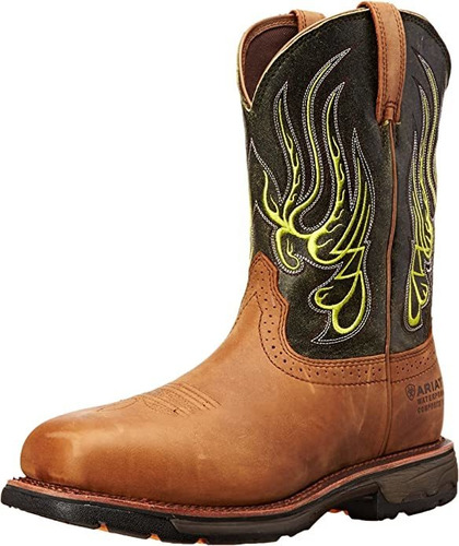 Ariat Workhog Mesteno Wide Square H2o Botas De Trabajo Para.