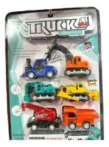 Comprar Autitos Construccion Camion Grua Truck Set X6