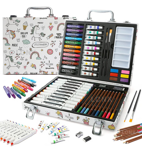 Set De Arte Dibujo Colores Marcadores Lápices Lonk 53pcs