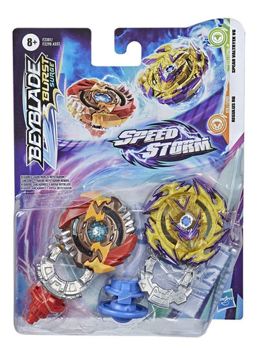 Imagem 3 de 4 de Beyblade Burst Surge - Regulus R6 E Spear Valtryek V6 Hasbro
