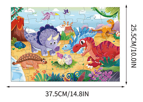 Caja De Regalo De Papel Con Forma De Rompecabezas Para Niños