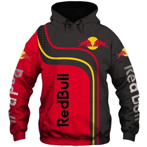 Sudadera Con Capucha Red Bull Logo 3d