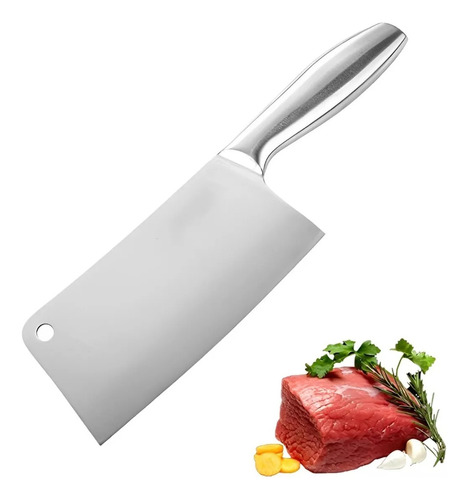 Cuchillo Hacha Cocina Acero Inoxidable - Electroimporta - 