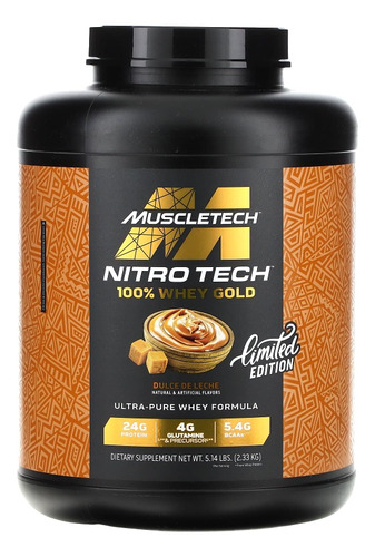 Suplemento Muscletech Nitro Tech Protein Whey Gold 5.1 Lbs
