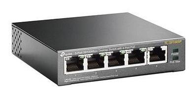 Imagen 4 de 5 de Switch De Sobremesa Con 5 Puertos A 10/100 Mbps Poe Tp-link