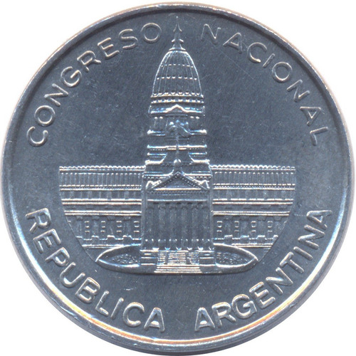 Argentina 1 Peso 1984 - Edificio Del Congreso - S. Circular