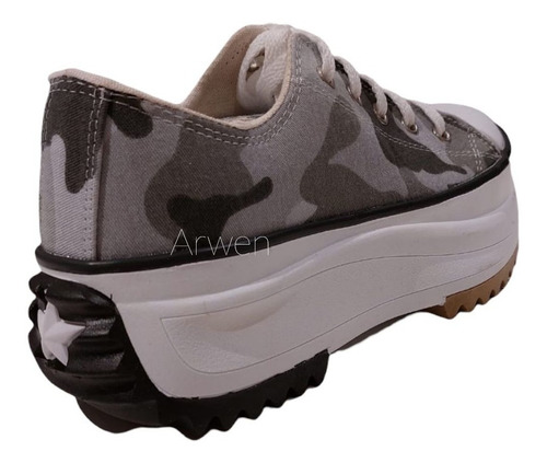 Imagen 3 de 10 de Zapatillas Plataforma Lona Urbanas Venta X Mayor Pack X12 Un