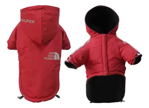 Abrigo Ropa Para Mascotas Perro Gato Polar Impermeable Negro