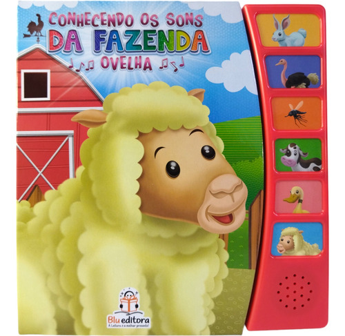 Livro Conhecendo Os Sons Da Fazenda: Ovelha - Blu Editora - Livros Sonoros Infantis