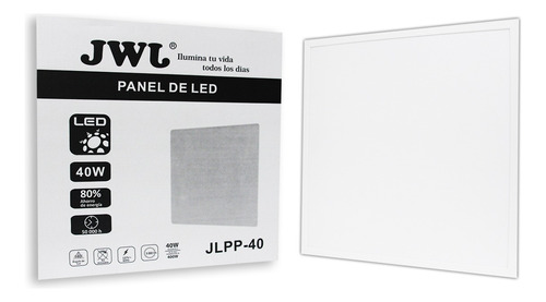 Panel 40w Empotrar 60x60 Luz Blanca Con Tensores 12 Pzas Jwj