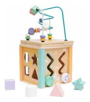 Comprar Cubo Multifuncional Madera Montessori Didacticos Juguetes 