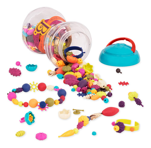 B Toys 300 Piezas Pop Snap Bead Juego De Joyas Niños P...