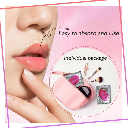 Mascarilla De Labios Rosa Adofect 30 Piezas Hidratante