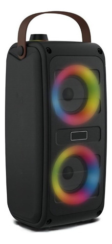 Parlante Subwoofer De 3 Pulgadas Luces Rgb Color Negro