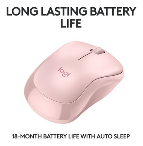 Mouse Inalámbrico Logitech M240 Silent Bluetooth Color Rosa