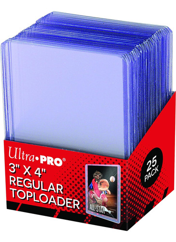 Ultra Pro 3 X 4 Transparente Regular Toploader 25ct Top...