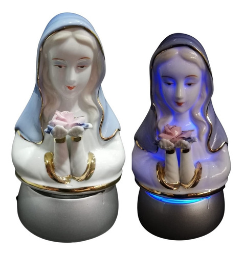 Virgen Maria  Y Jesús Led Luz Decoración Imagen Religuioso 