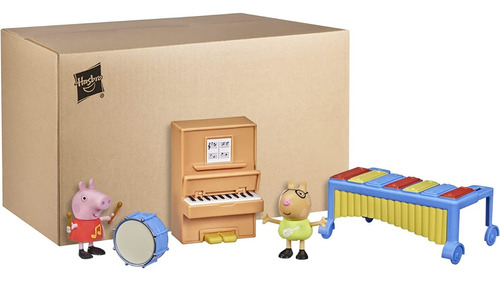 Peppa Pig Set 2 Figuras Creando Musica Con Peppa Y Pedro