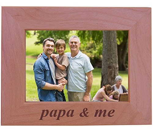 Customgiftsnow Papa Amp; Me - Wood Picture Frame - Fwnr9