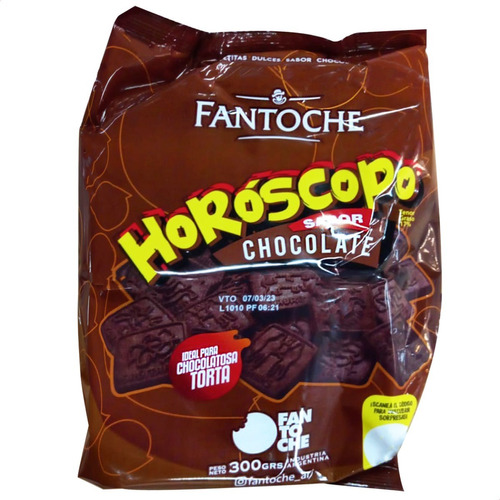 Imagen 1 de 7 de Galletitas Fantoche Horoscopo Chocolate 300g Choco Dulces