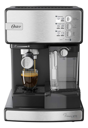 Cafetera Automática De Espresso Oster Primalatte Plateada Bv