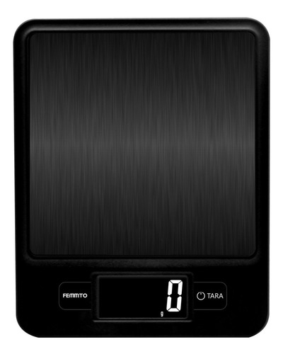 Imagen 7 de 9 de Balanza Cocina Digital Femmto C03 Para Pesar Alimentos Capacidad máxima 3 kg Color Negro