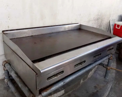 Plancha Industrial De Cocina A Gas Con 4 Quemadores.