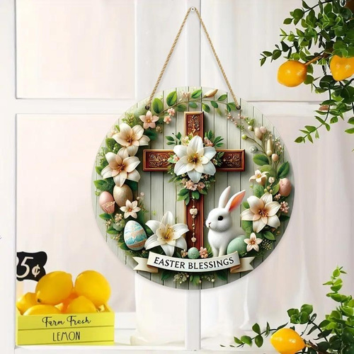 Nuevo Colgante De Pascua, Corona De Huevos, Conejo, Decoraci