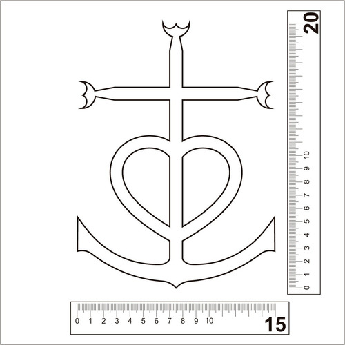 Imagem 2 de 3 de Cruz De Camargue 20cm - Sta Sara Kali - Envernizada Incolor