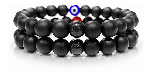 Pulsera X2 Ojo Turco (17) Diámetro 21 cm