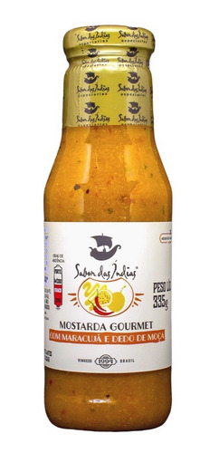 Mostarda Com Maracujá E Pimenta Dedo De Moça Sabor Das Índias 335g