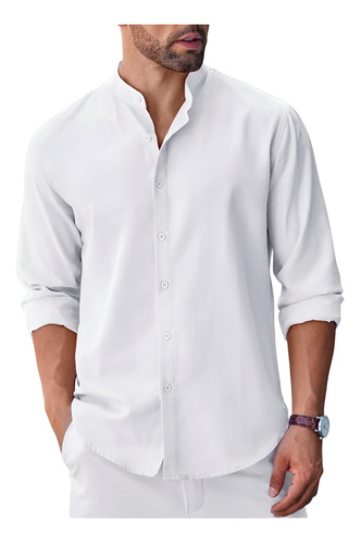 Camisa Hombre Cuello Mao