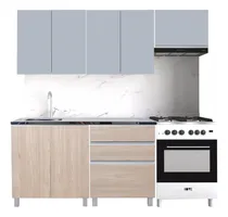 Comprar Combo Alacenas 180 + Bajo Mesada 120 Potenza Negro \u002F Gris