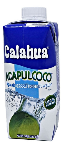 Agua De Coco Natural Acapulcoco 6 Piezas 330ml Calahua