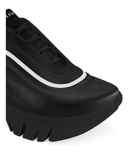 Imagem 2 de 4 de Tênis Feminino Ramarim Dad Chunky Sneaker 2180202 Preto