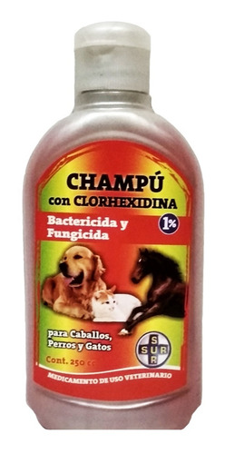 Shampoo Clorhexidina Laboratorio Sur 250 Ml / Mundo Mascota 