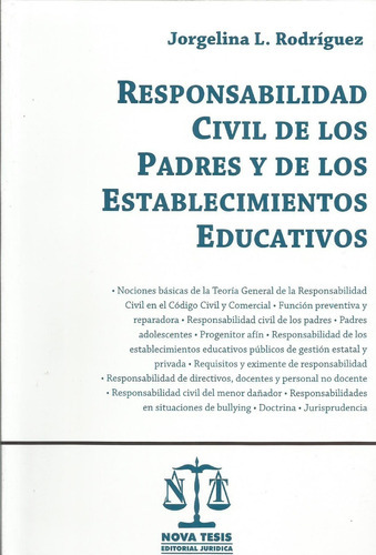 Responsabilidad Civil Padres Y Establecimiento Educativos  