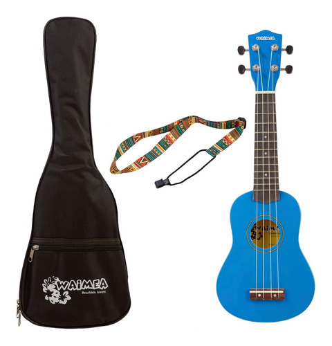 Ukelele Soprano Creep Waimea Azul + Funda + Correa!