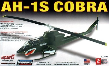 Imagen 1 de 2 de Ah-1s Cobra (kit Plástico), 1/48. Lindberg Usa. 