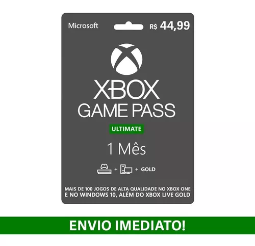 Xbox Gamepass Ultimate 1 Mês - Código De 25 Dígitos em Promoção na  Americanas