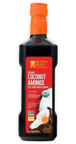 Coconut Aminos Líquidos De Coco Orgánico 500ml Importado