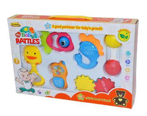 Juego De 6 Sonajas Para Bebe Juguete Hp1159229 Cyc