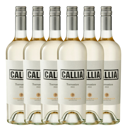 Vinho Argentino Callia Torrontes 750ml Branco Kit C/6