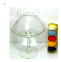 Comprar Florero De Cristal Para Velas Flotantes + Velas F